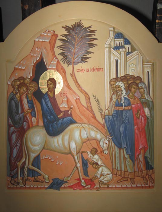 Икона Вход в Иерусалим