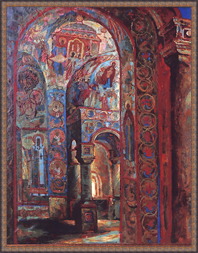 Интерьер храма в Ростове Великом
